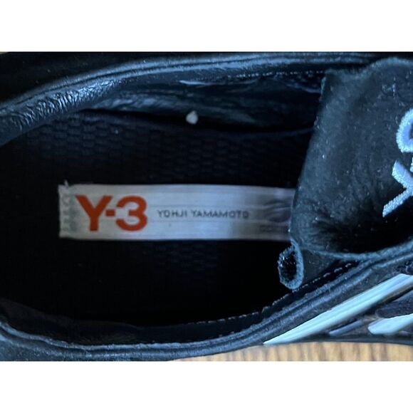 Y3 Yohji Yamamoto Black White Stripe Golf Cleats Shoes  Mens Size 9.5 main image 5